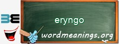 WordMeaning blackboard for eryngo